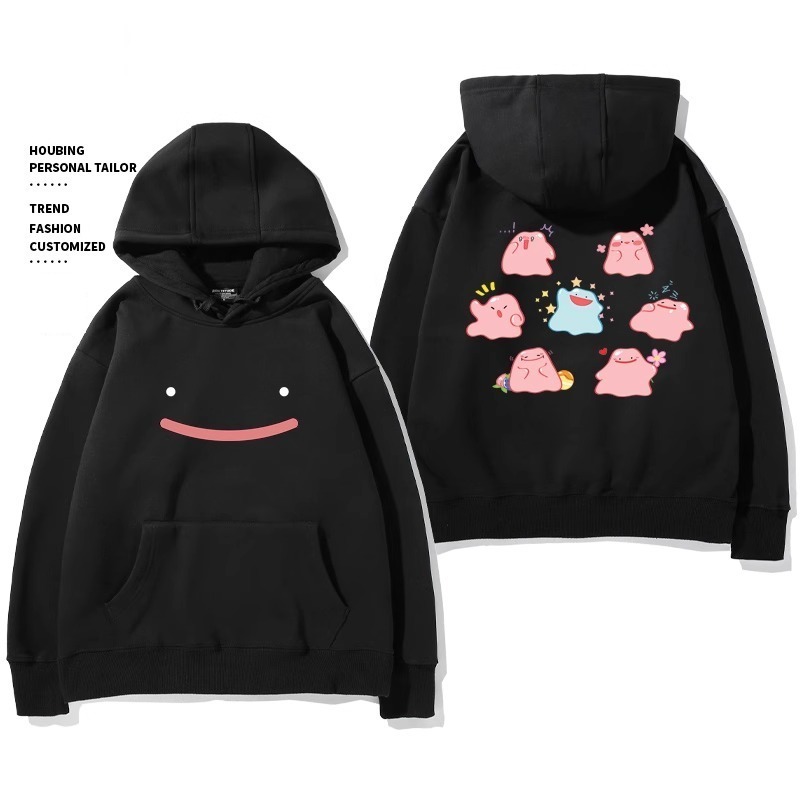 寶可夢 聯名衛衣2024秋冬新款親子情侶裝薄絨款連帽衛衣