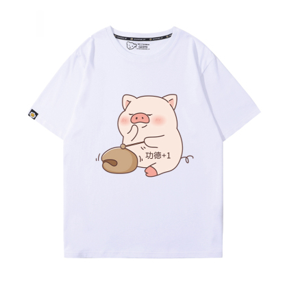 lulu豬 2024親子情侶男女同款 T恤