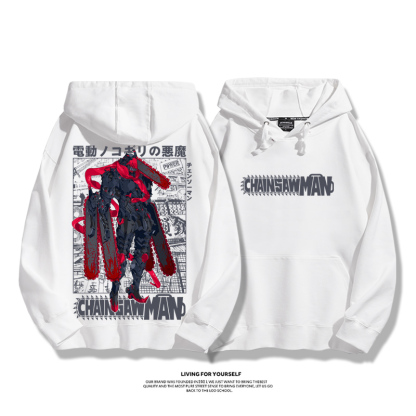 鏈鋸人新款 親子情侶男女款連帽衛衣