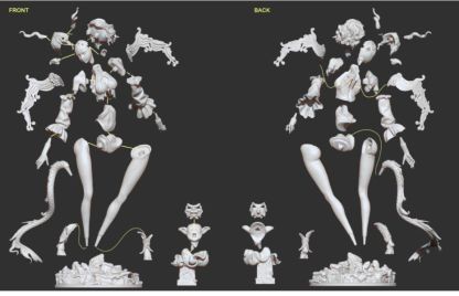 【預購】ZN《山海-白澤》GK白模kit