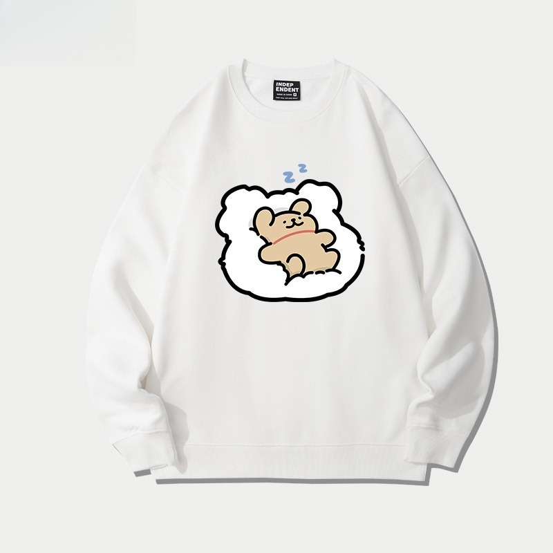 線條小狗 聯名親子情侶裝 圓領長袖