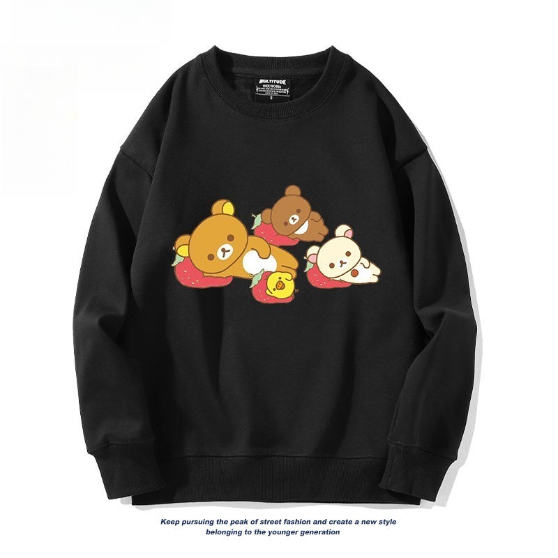 日系拉拉熊 聯名親子情侶裝 圓領長袖