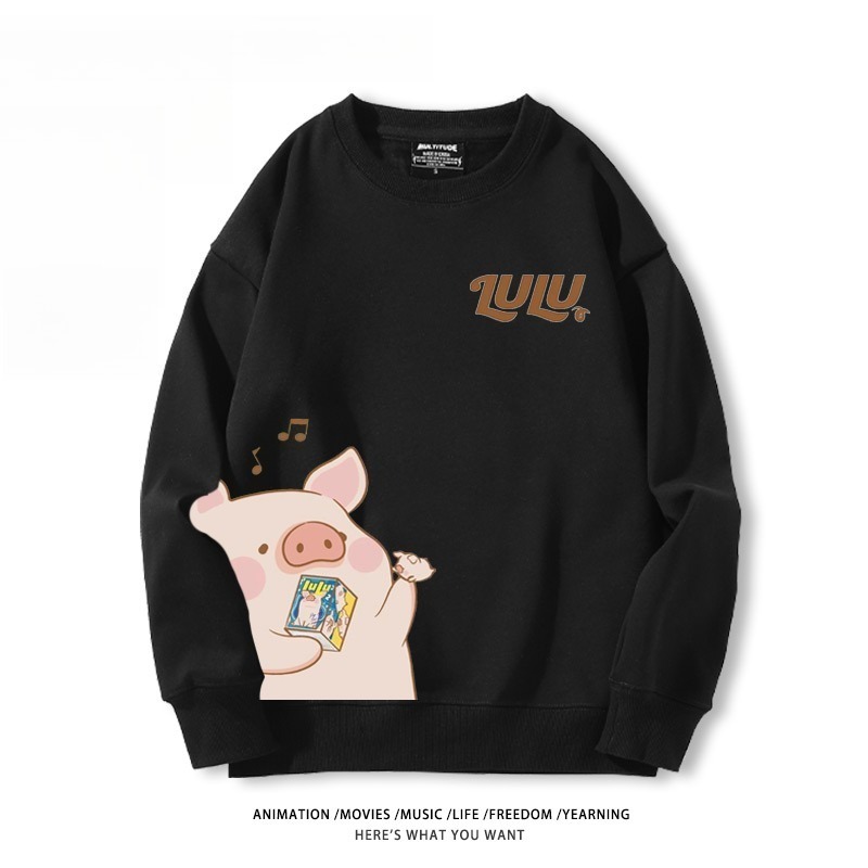 LuLu豬 聯名親子情侶裝 圓領長袖