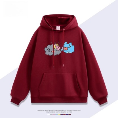 貓貓蟲咖波 2025秋冬新款親子情侶裝連帽衛衣