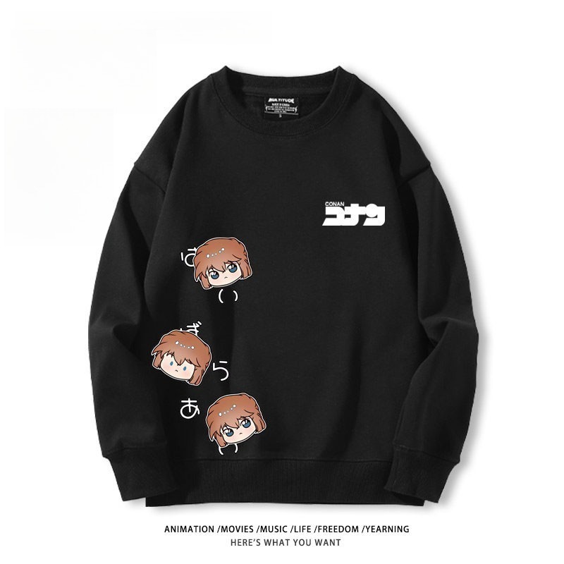 名偵探柯南 聯名親子情侶裝 圓領長袖