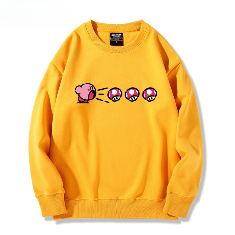 精靈寶可夢星之卡比 聯名親子情侶裝 圓領長袖