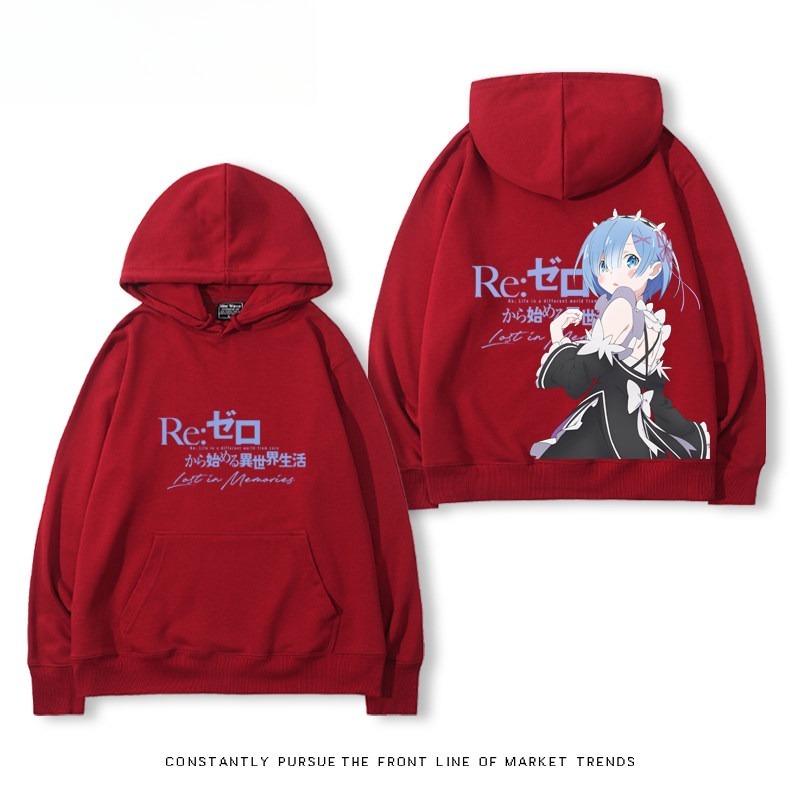 從零開始的異世界 親子情侶男女連帽衛衣