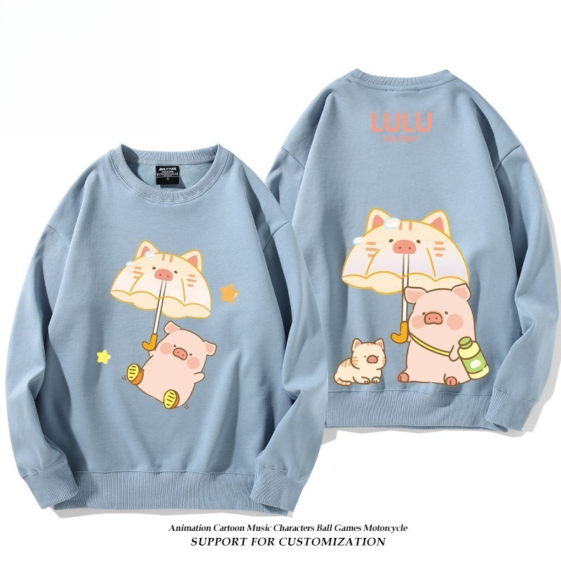 LuLu豬 聯名親子情侶裝 圓領長袖