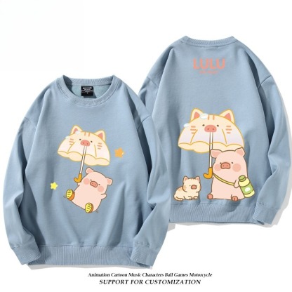 LuLu豬 聯名親子情侶裝 圓領長袖