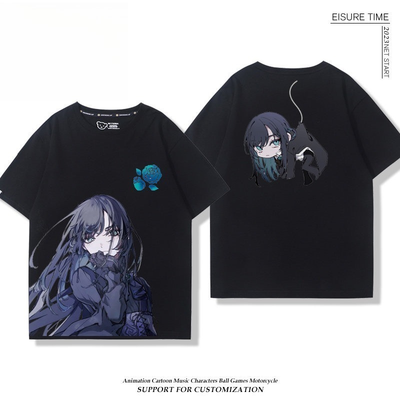 Ado歌手 2026親子情侶男女同款 印花短袖T恤