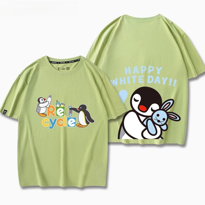 企鵝家族Pingu 印花短袖T恤