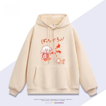 孤獨搖滾 聯名衛衣2025秋冬新款親子情侶裝連帽衛衣