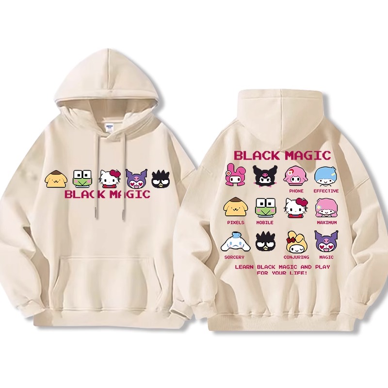 三麗鷗 聯名衛衣2025秋冬新款親子情侶裝連帽衛衣