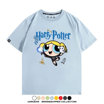 飛天小女警 X Harry Potter周邊 印花短袖T恤