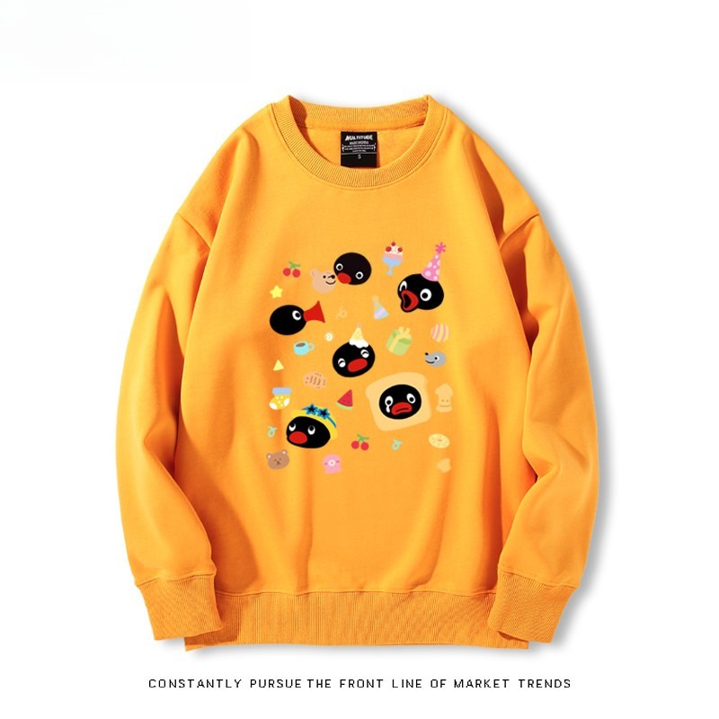 pingu 聯名親子情侶裝 圓領長袖