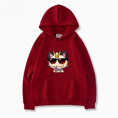 寶可夢火箭隊 聯名衛衣新款 親子情侶裝連帽衛衣