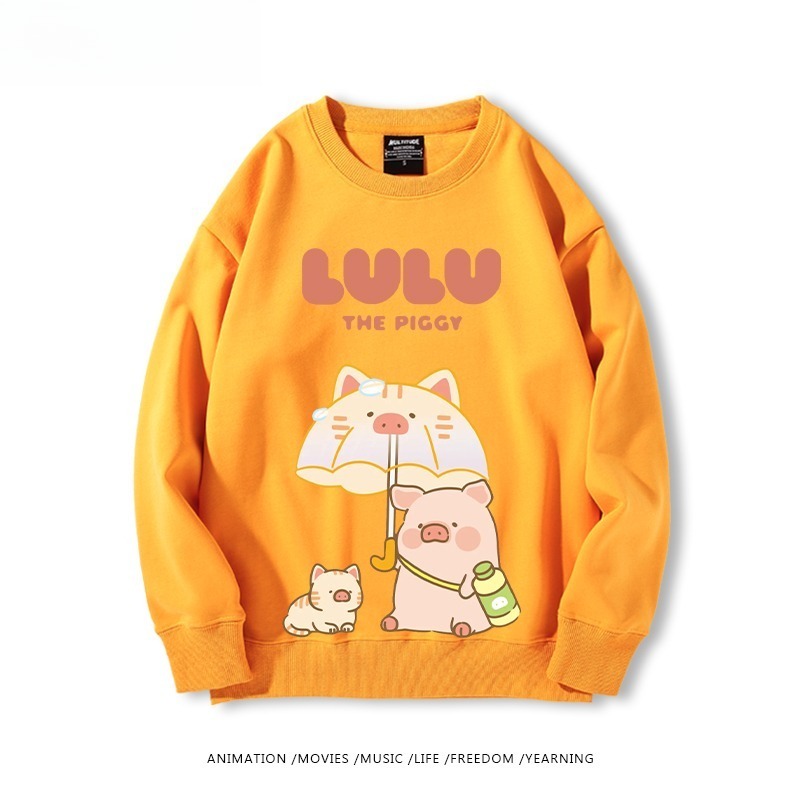 LuLu豬 聯名親子情侶裝 圓領長袖