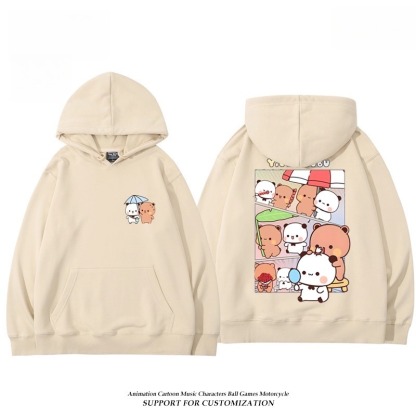 一二布布新款 親子情侶男女連帽衛衣