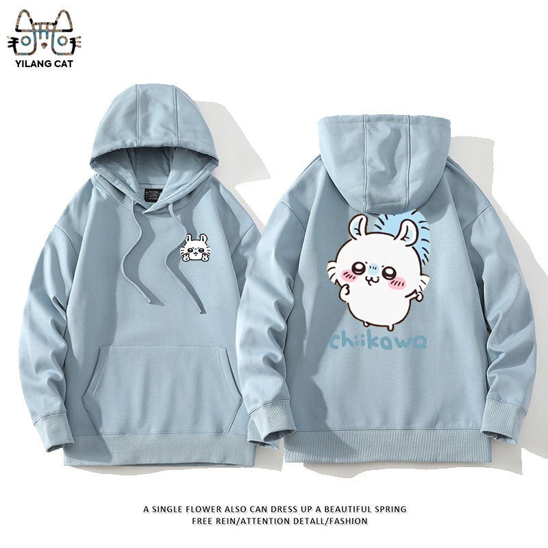 Chiikawa聯名衛衣2025秋冬新款親子情侶裝連帽衛衣