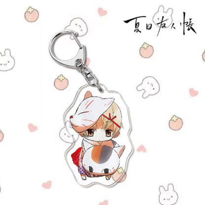 夏目友人帳夏目貴志貓咪老師/斑夏目玲子周邊擺件立牌鑰匙扣掛飾【單買三件起送】