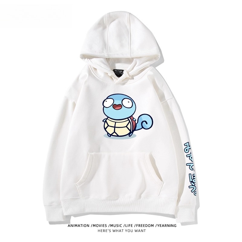 寶可夢Q版搞怪新款 親子情侶男女款連帽衛衣