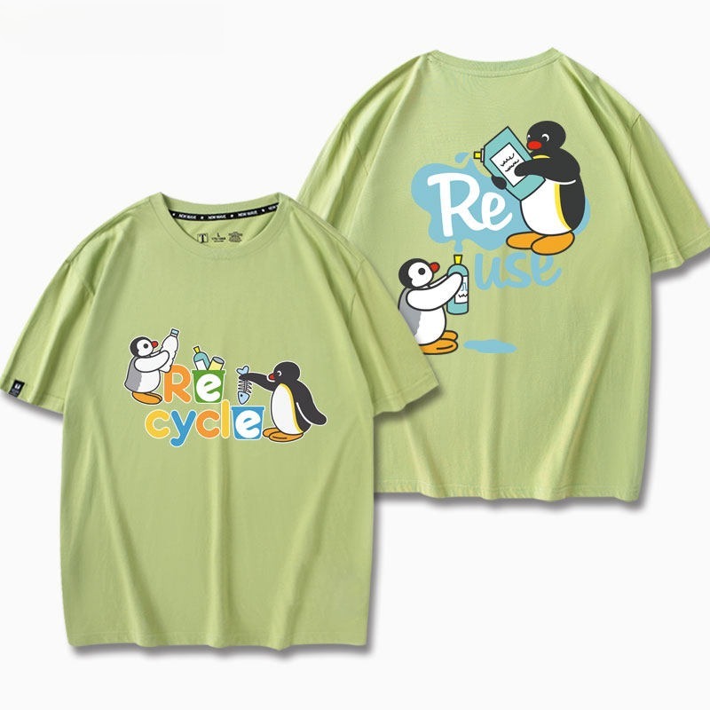 企鵝家族Pingu 印花短袖T恤