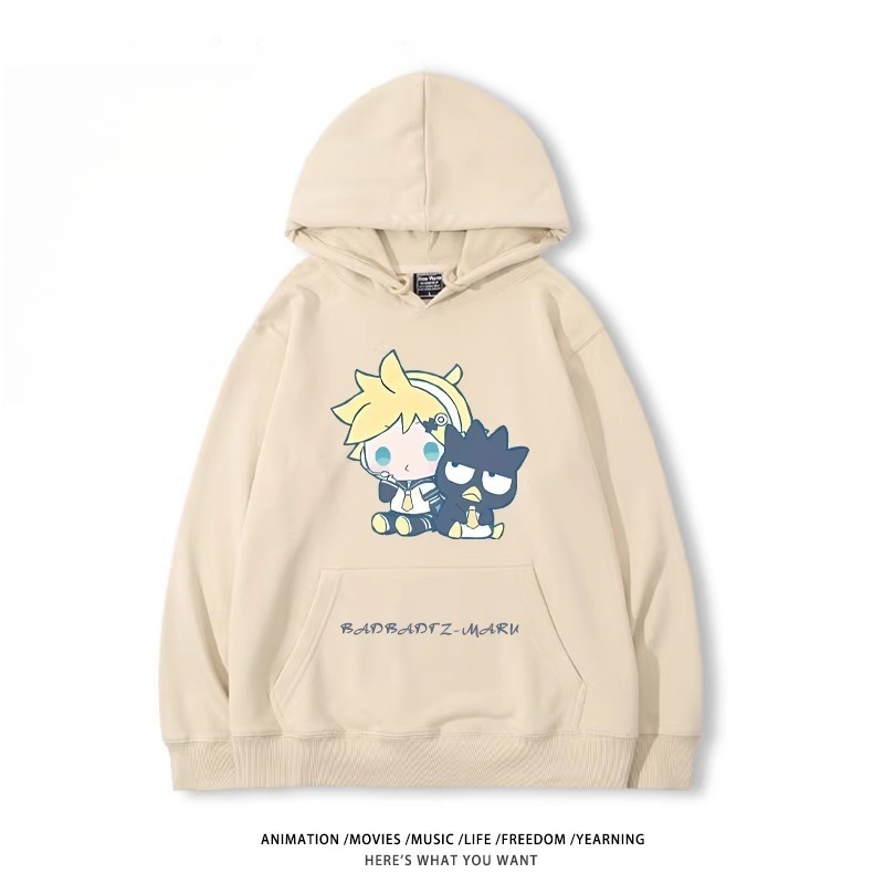 初音未來X三麗鷗新款 親子情侶男女款連帽衛衣