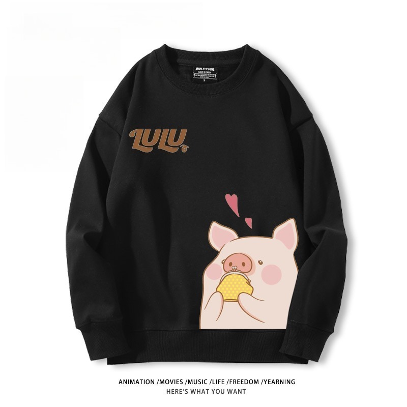 LuLu豬 聯名親子情侶裝 圓領長袖