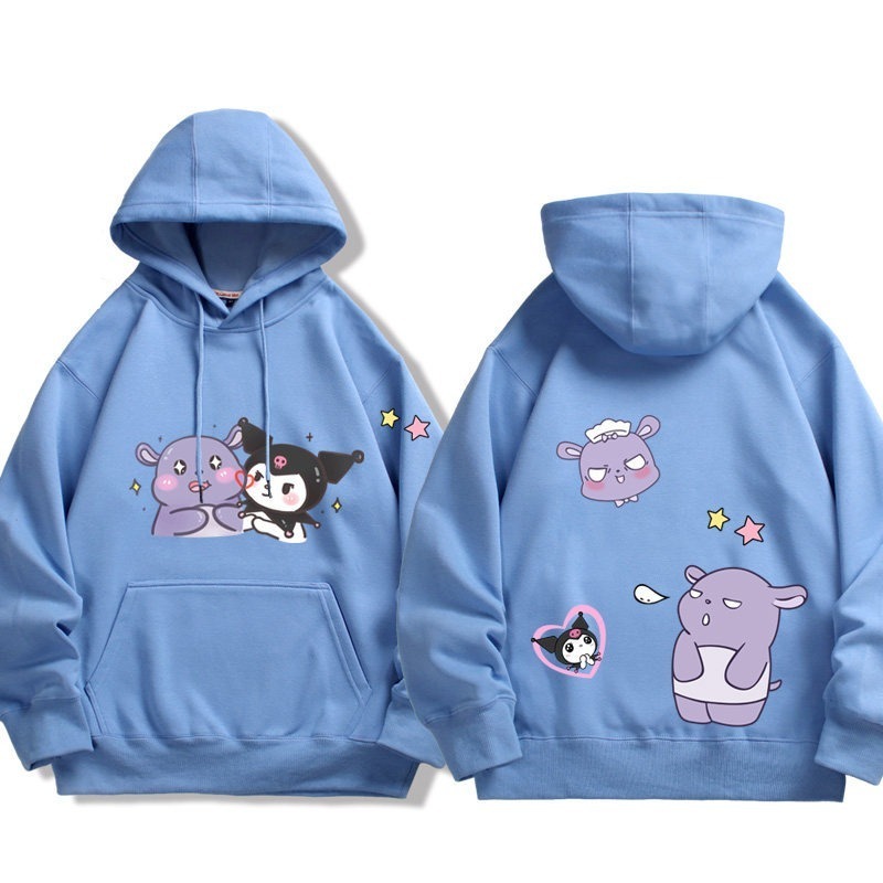 kuromi酷洛米巴庫新款 親子情侶同款連帽衛衣