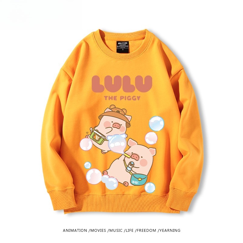 LuLu豬 聯名親子情侶裝 圓領長袖