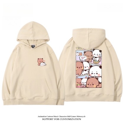 一二布布新款 親子情侶男女連帽衛衣