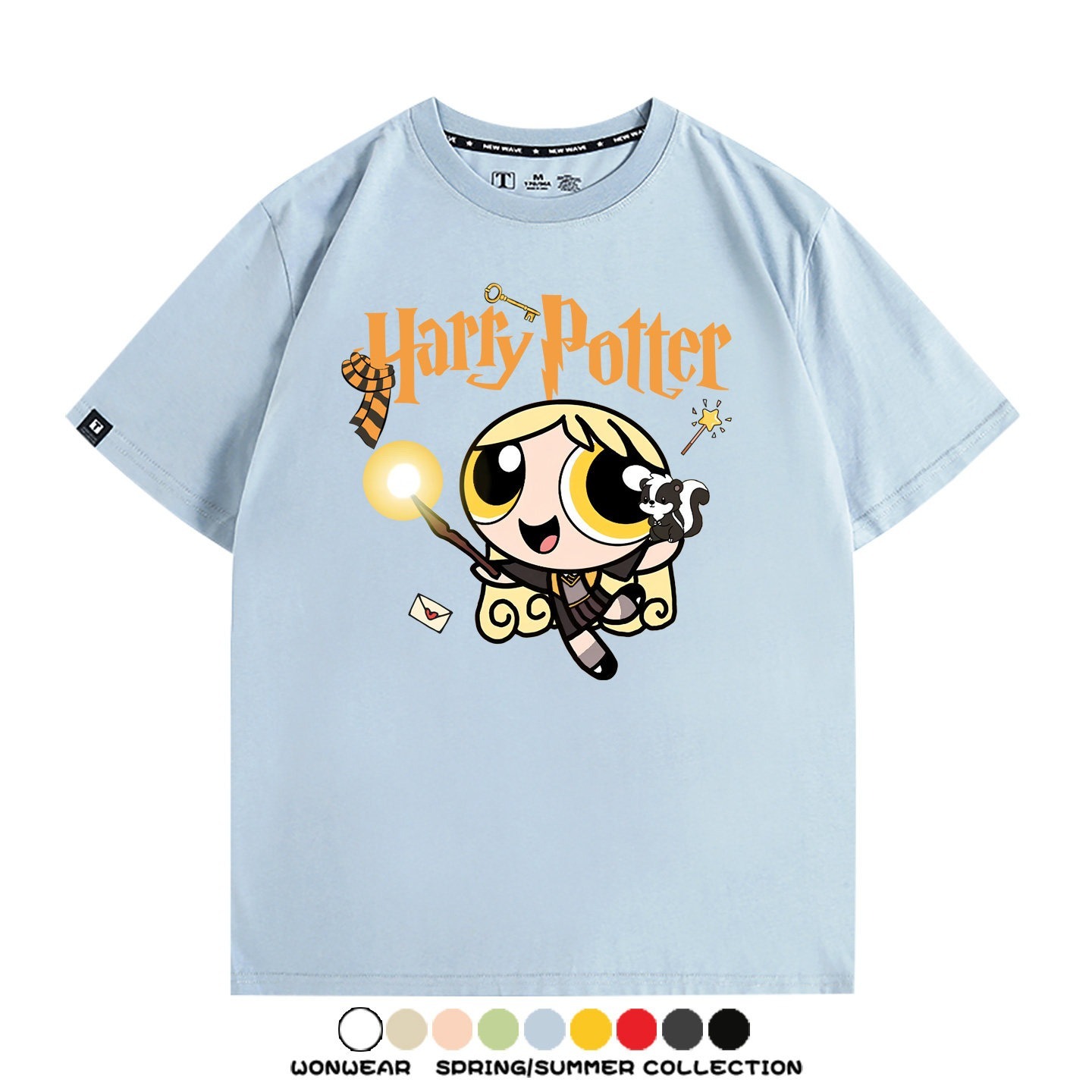 飛天小女警 X Harry Potter周邊 印花短袖T恤