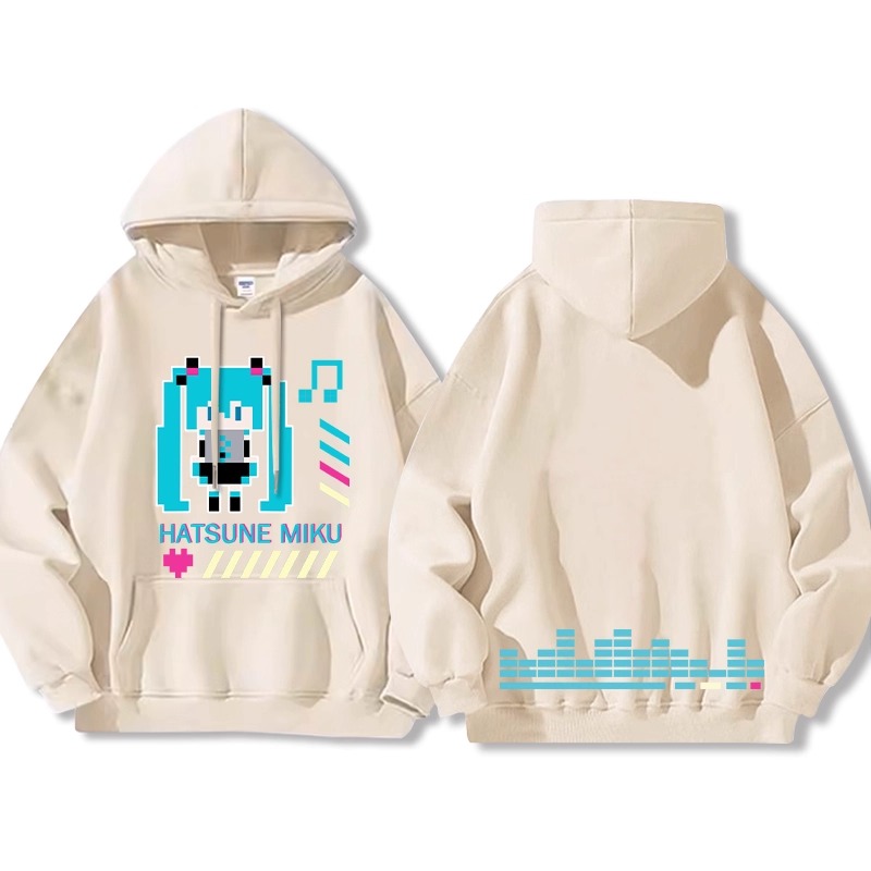 初音未來 聯名衛衣2025秋冬新款 親子情侶裝連帽衛衣