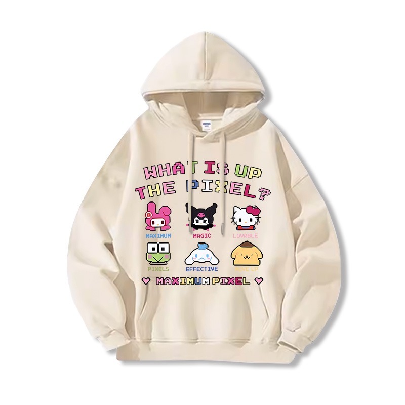 三麗鷗 聯名衛衣2025秋冬新款親子情侶裝連帽衛衣