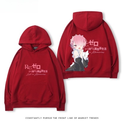 從零開始的異世界 親子情侶男女連帽衛衣