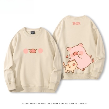 LuLu豬 聯名親子情侶裝 圓領長袖