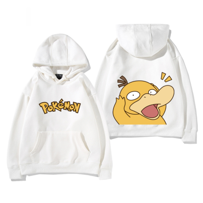精靈寶可夢可達鴨 衛衣2025秋冬新款親子情侶裝連帽衛衣