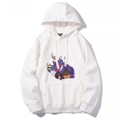 寶可夢聯名衛衣2024秋冬新款親子情侶裝薄絨款連帽衛衣