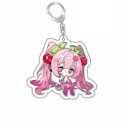 初音未來鑰匙扣Miku公主殿下星塵洛天依歌姬亞克力掛飾【單買三件起送】