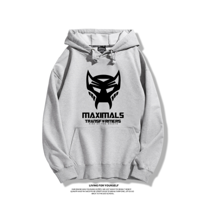 變形金剛7聯名衛衣2023秋冬新款親子情侶裝薄絨款連帽衛衣