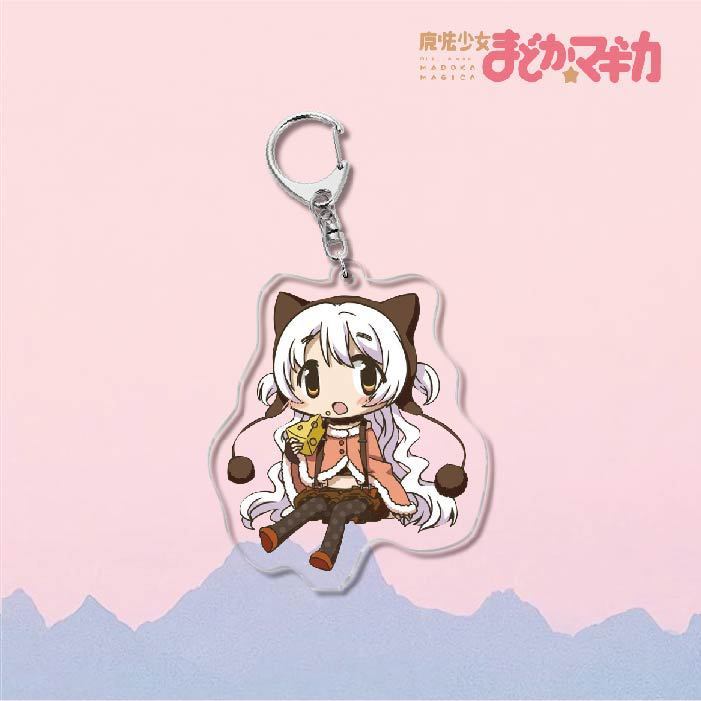 魔法少女小圓鹿目圓曉美焰美樹沙耶香巴麻美亞力克鑰匙扣立牌掛飾【單買三件起送】