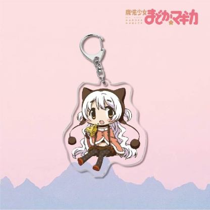 魔法少女小圓鹿目圓曉美焰美樹沙耶香巴麻美亞力克鑰匙扣立牌掛飾【單買三件起送】