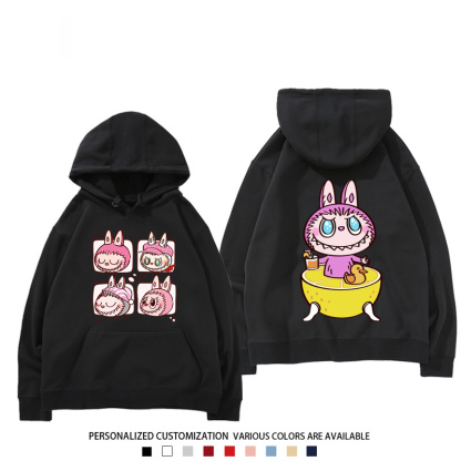 labubu新款 寬鬆百搭 秋冬款 寬鬆連帽衛衣