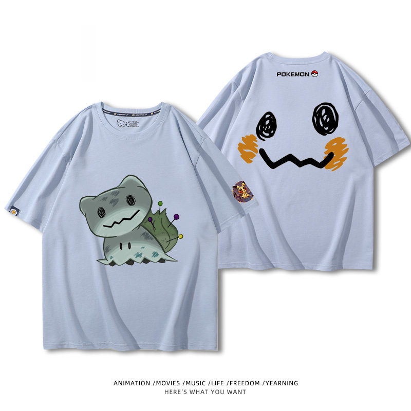 精靈寶可夢 2024親子情侶男女同款 純棉T恤