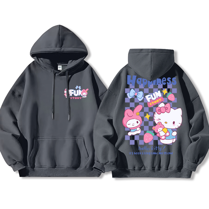 HelloKitty新款 寬鬆百搭 秋冬款 寬鬆連帽衛衣