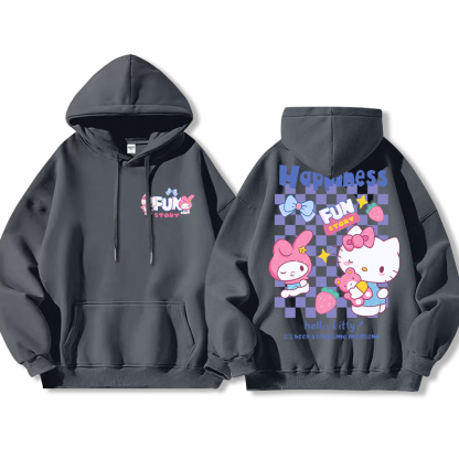 HelloKitty新款 寬鬆百搭 秋冬款 寬鬆連帽衛衣