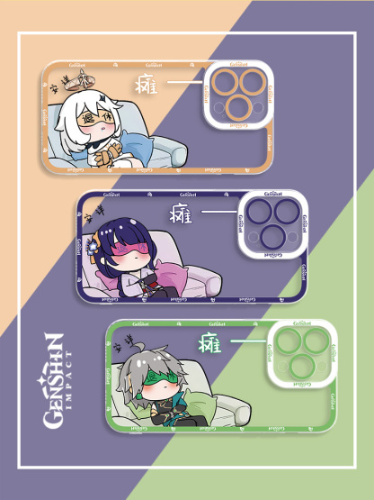 iPhone 系列原神躺平天使之眼高清透明手機殼