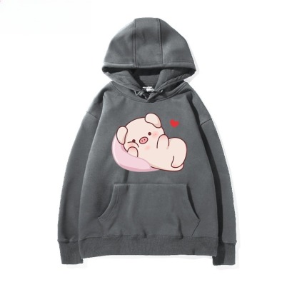 LULU豬 聯名衛衣新款 親子情侶裝連帽衛衣