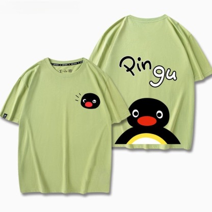 企鵝家族Pingu 印花短袖T恤