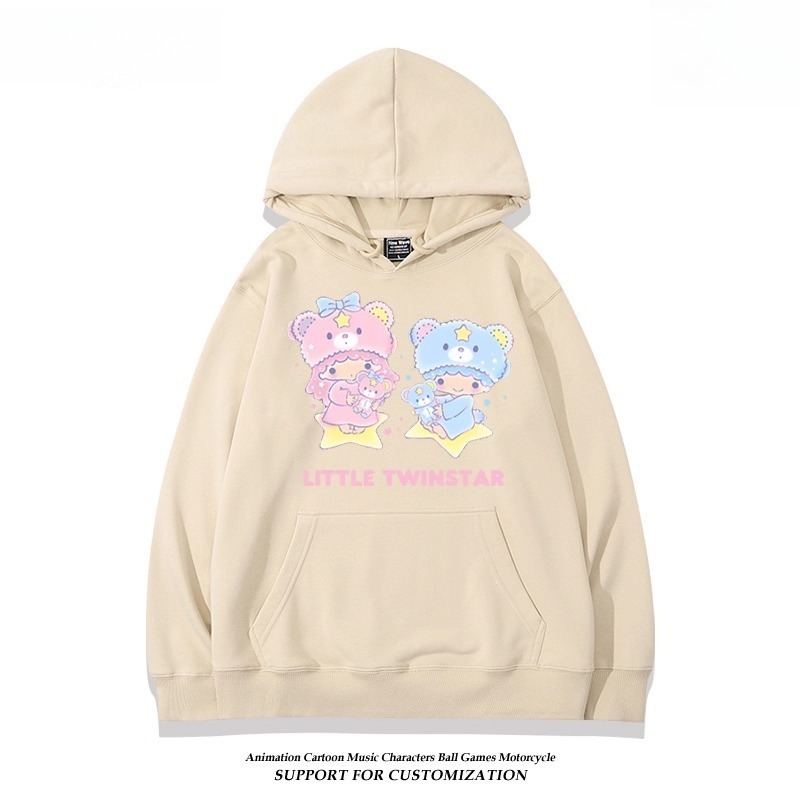 雙子星little twinstars新款 親子情侶男女連帽衛衣